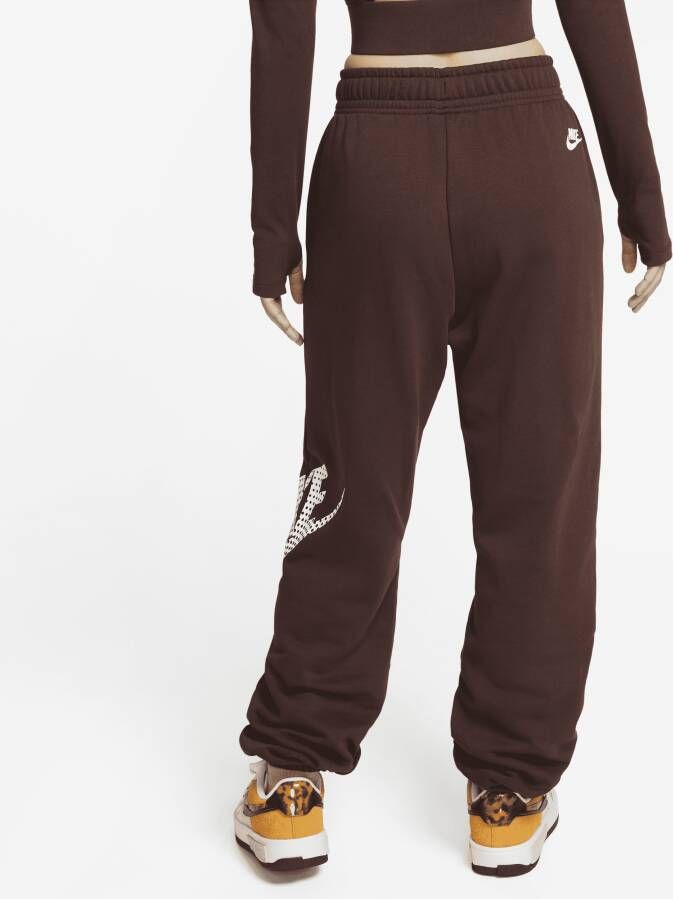 Nike Sportswear Oversized dansbroek van fleece voor dames Bruin
