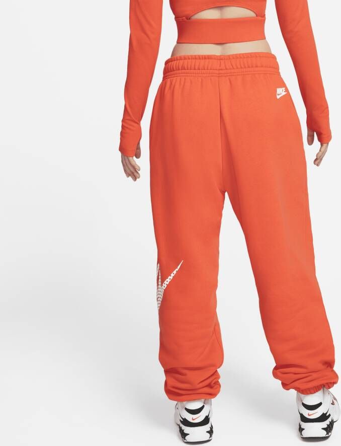 Nike Sportswear Oversized dansbroek van fleece voor dames Rood