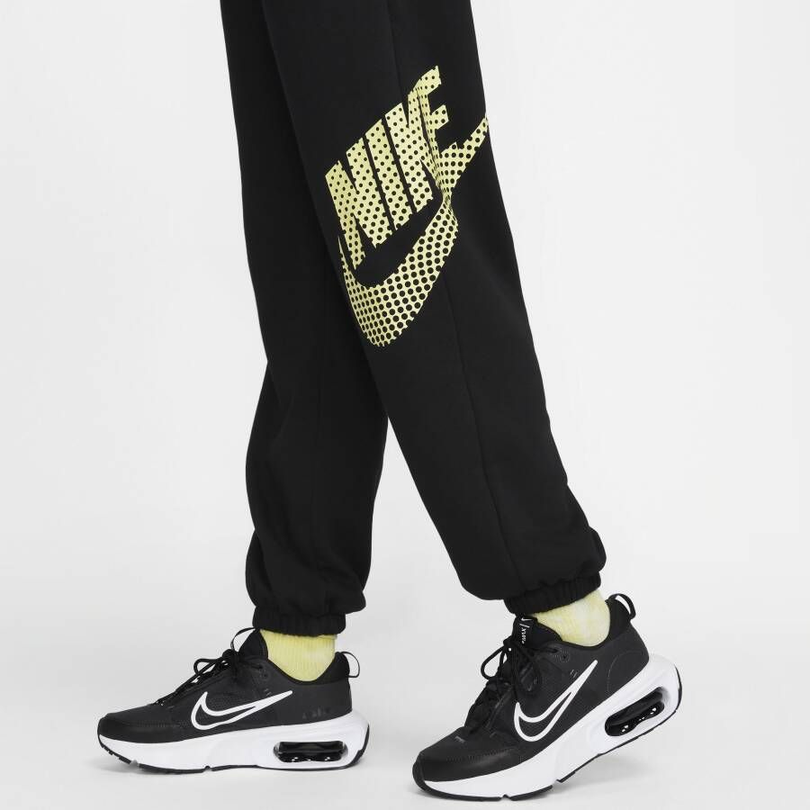 Nike Sportswear Oversized dansbroek van fleece voor dames Zwart