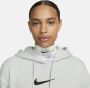Nike Sportswear Oversized Fleece Hoodie Hoodies Kleding LIGHT SILVER BLACK maat: S beschikbare maaten:S - Thumbnail 3