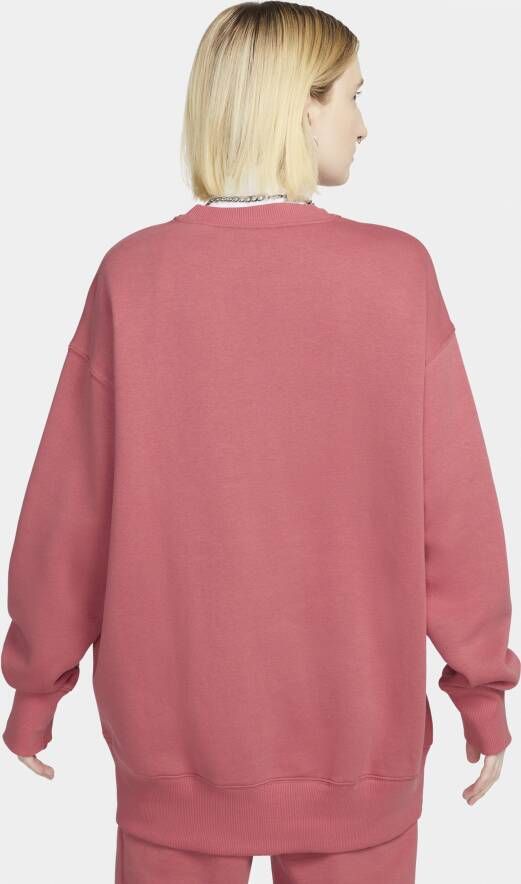Nike Sportswear Phoenix Fleece Oversized sweatshirt van fleece voor dames Rood