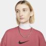 Nike Sportswear Phoenix Fleece Oversized sweatshirt van fleece voor dames Rood - Thumbnail 4