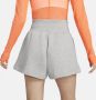 Nike Sportswear Phoenix Fleece damesshorts met ruimvallende pasvorm en hoge taille Grijs - Thumbnail 3