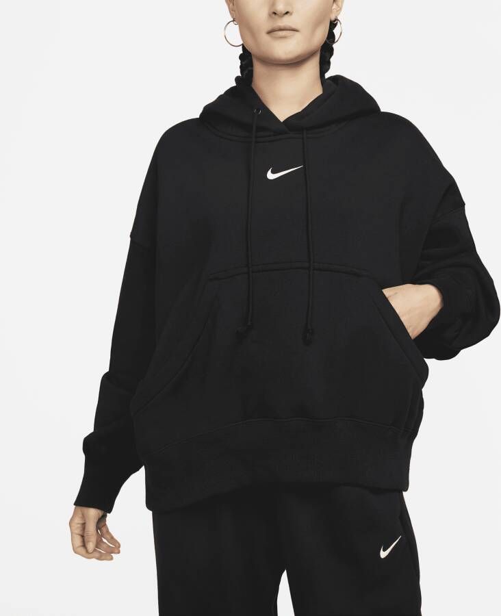 Nike Sportswear Phoenix Fleece Extra oversized hoodie voor dames Zwart