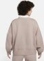 Nike Sportswear Phoenix Fleece extra oversized sweatshirt met ronde hals voor dames Bruin - Thumbnail 4