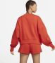 Nike Sportswear Phoenix Fleece Extra oversized sweatshirt met ronde hals voor dames Oranje - Thumbnail 2