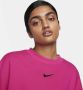 Nike Sportswear Phoenix Fleece extra oversized sweatshirt met ronde hals voor dames Roze - Thumbnail 3