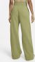Nike Sportswear Phoenix Fleece Joggingbroek met hoge taille en wijde pijpen voor dames Groen - Thumbnail 2