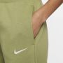 Nike Sportswear Phoenix Fleece Joggingbroek met hoge taille en wijde pijpen voor dames Groen - Thumbnail 4