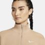Nike Sportswear Phoenix Fleece cropped sweatshirt met halflange rits voor dames Bruin - Thumbnail 3