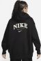Nike Sportswear Phoenix Fleece Oversized fleecehoodie met rits over de hele lengte voor dames Zwart - Thumbnail 4