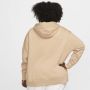 Nike Sportswear Phoenix Fleece Oversized hoodie met rits voor dames (Plus Size) Bruin - Thumbnail 2