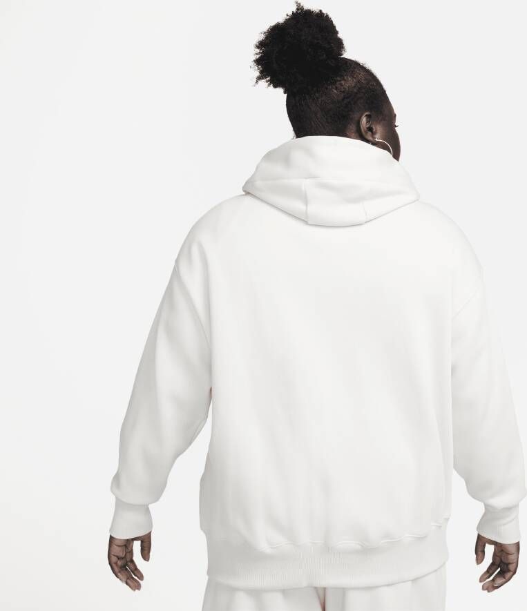 Nike Sportswear Phoenix Fleece Oversized hoodie met rits voor dames (Plus Size) Bruin