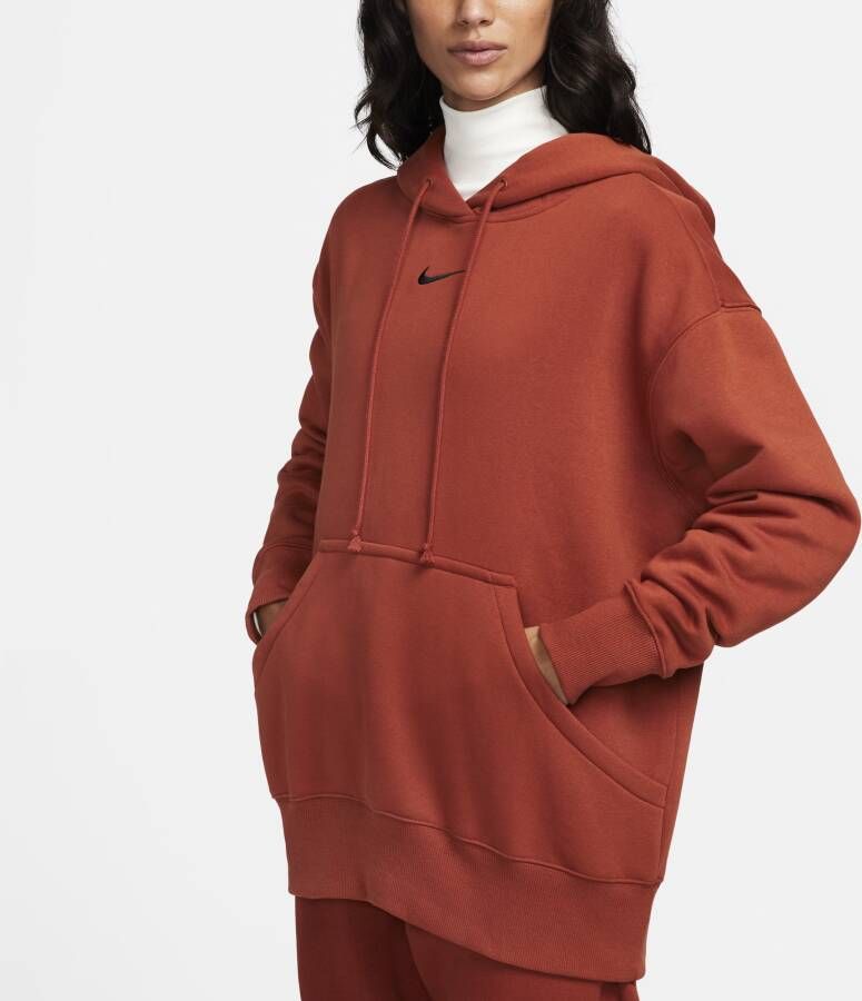 Nike Sportswear Phoenix Fleece Oversized hoodie voor dames Oranje