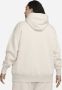 Nike Sportswear Phoenix Fleece oversized hoodie voor dames (Plus Size) Bruin - Thumbnail 2