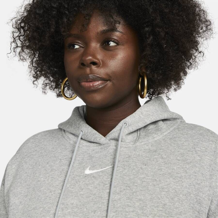 Nike Sportswear Phoenix Fleece oversized hoodie voor dames (Plus Size) Grijs