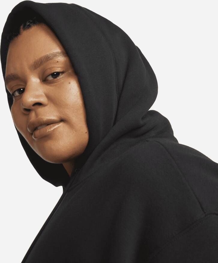 Nike Sportswear Phoenix Fleece oversized hoodie voor dames (Plus Size) Zwart