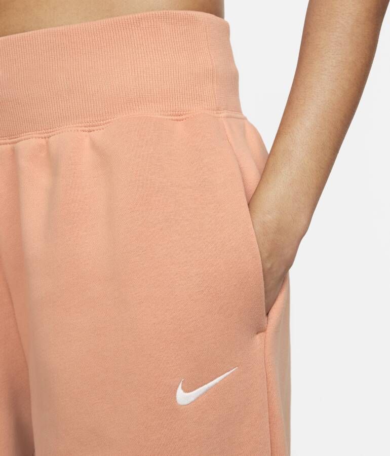 Nike Sportswear Phoenix Fleece Oversized joggingbroek met hoge taille voor dames Bruin