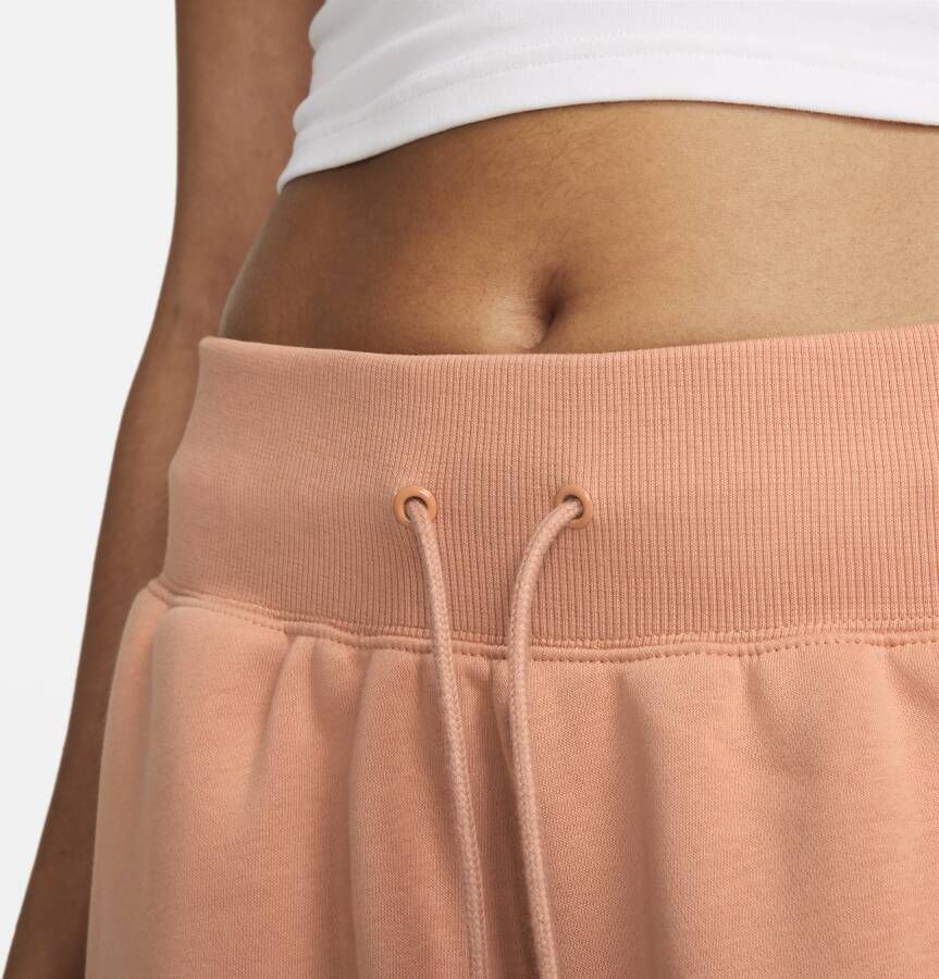 Nike Sportswear Phoenix Fleece Oversized joggingbroek met hoge taille voor dames Bruin
