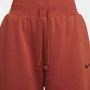 Nike Sportswear Phoenix Fleece Oversized joggingbroek met hoge taille voor dames Oranje - Thumbnail 2