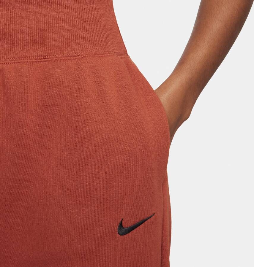 Nike Sportswear Phoenix Fleece Oversized joggingbroek met hoge taille voor dames Oranje
