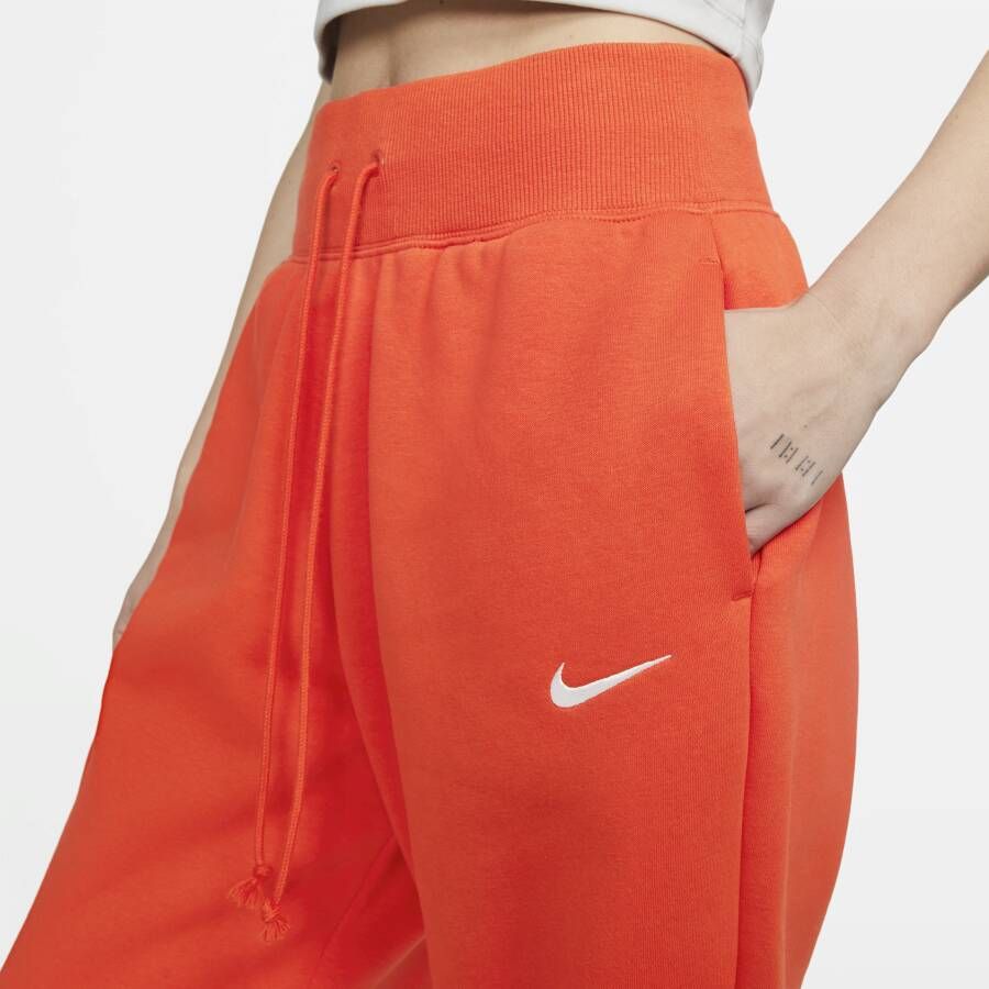Nike Sportswear Phoenix Fleece Oversized joggingbroek met hoge taille voor dames Rood
