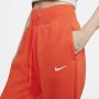 Nike Sportswear Phoenix Fleece Oversized joggingbroek met hoge taille voor dames Rood - Thumbnail 4
