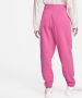 Nike Sportswear Phoenix Fleece Oversized joggingbroek met hoge taille voor dames Roze - Thumbnail 4