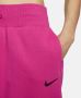 Nike Sportswear Phoenix Fleece Oversized joggingbroek met hoge taille voor dames Roze - Thumbnail 3