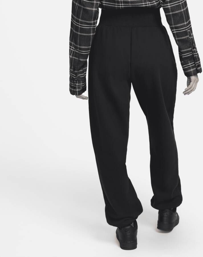 Nike Sportswear Phoenix Fleece Oversized joggingbroek met hoge taille voor dames Zwart