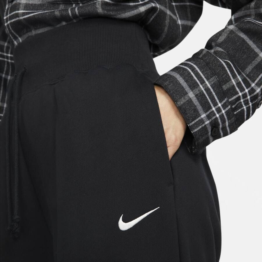 Nike Sportswear Phoenix Fleece Oversized joggingbroek met hoge taille voor dames Zwart