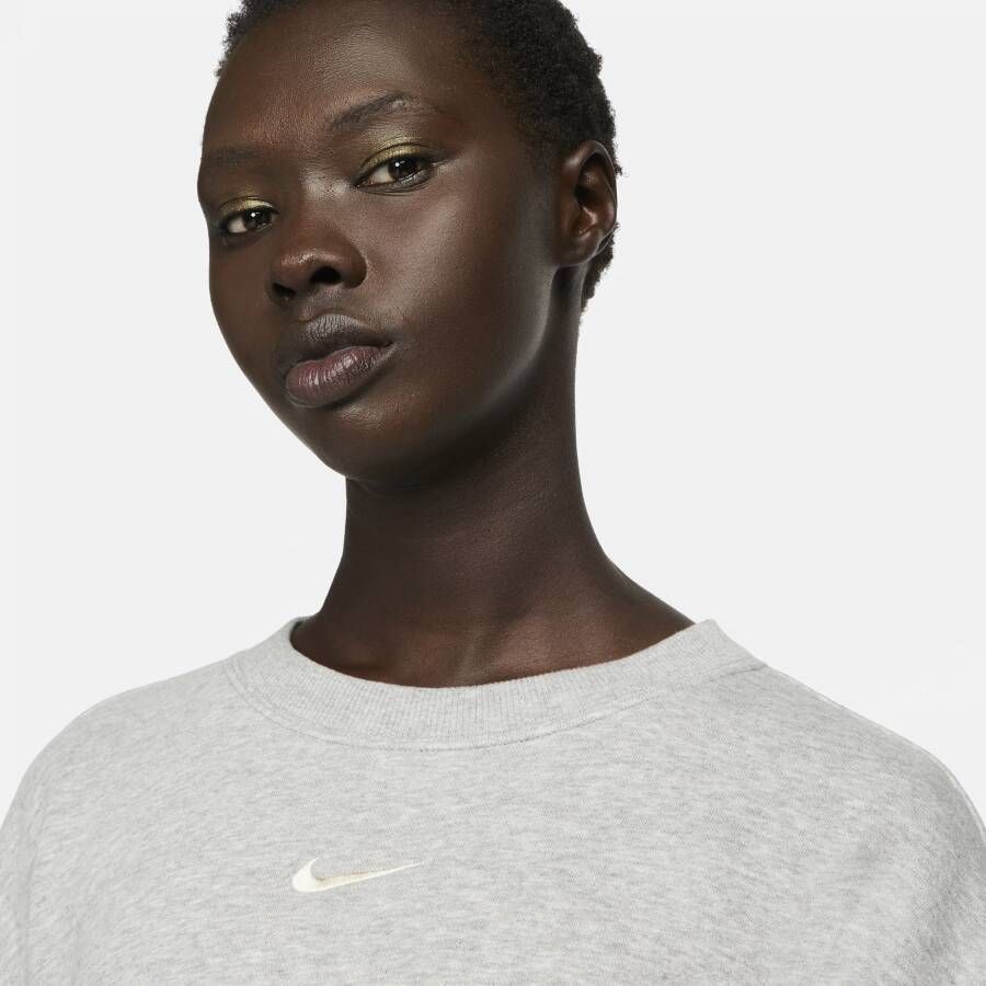 Nike Sportswear Phoenix Fleece Oversized sweatshirt met ronde hals voor dames Grijs