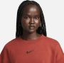 Nike Sportswear Phoenix Fleece Oversized sweatshirt met ronde hals voor dames Oranje - Thumbnail 3