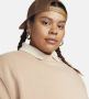 Nike Sportswear Phoenix Fleece oversized sweatshirt van fleece met ronde hals voor dames (Plus Size) Bruin - Thumbnail 3