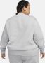 Nike Sportswear Phoenix Fleece oversized sweatshirt van fleece met ronde hals voor dames (Plus Size) Grijs - Thumbnail 2