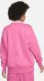 Nike Sportswear Phoenix Fleece Oversized sweatshirt met ronde hals voor dames Roze - Thumbnail 5