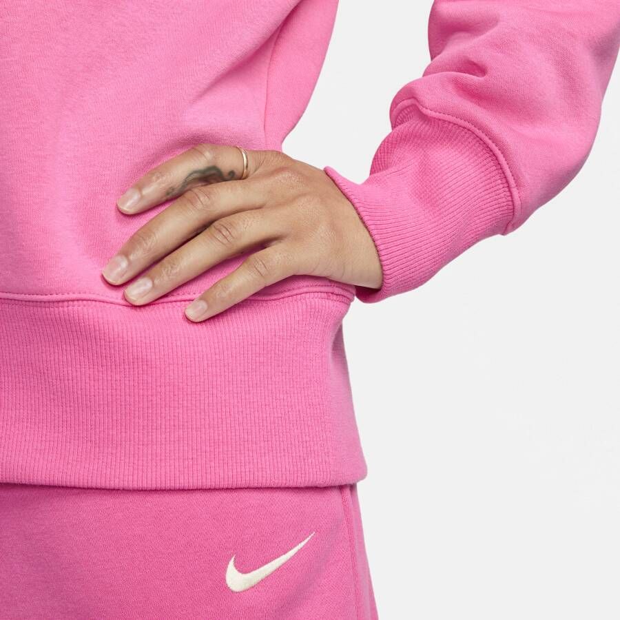Nike Sportswear Phoenix Fleece Oversized sweatshirt met ronde hals voor dames Roze