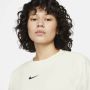 Nike Sportswear Phoenix Fleece Oversized sweatshirt met ronde hals voor dames Wit - Thumbnail 4
