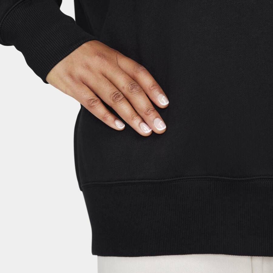 Nike Sportswear Phoenix Fleece Oversized sweatshirt met ronde hals voor dames Zwart