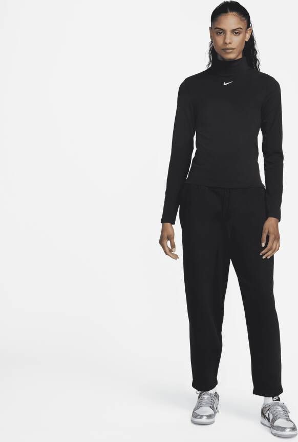 Nike Sportswear Phoenix Fleece 7 8-joggingbroek met hoge taille en rondingen voor dames Zwart