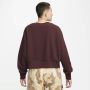 Nike Sportswear Plush Mod Crop Crew-neck Sweatshirt Sweaters Kleding burgundy crush black maat: M beschikbare maaten:XS S M L XL - Thumbnail 2