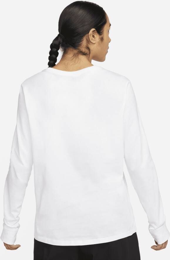 Nike Sportswear Premium Essentials T-shirt met lange mouwen voor dames Wit