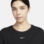 Nike Sportswear Premium Essentials T-shirt met lange mouwen voor dames Zwart - Thumbnail 3