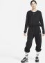 Nike Sportswear Premium Essentials T-shirt met lange mouwen voor dames Zwart - Thumbnail 4