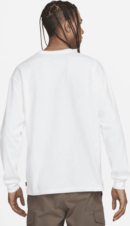 Nike Sportswear Premium Essentials T-shirt met lange mouwen voor heren Wit