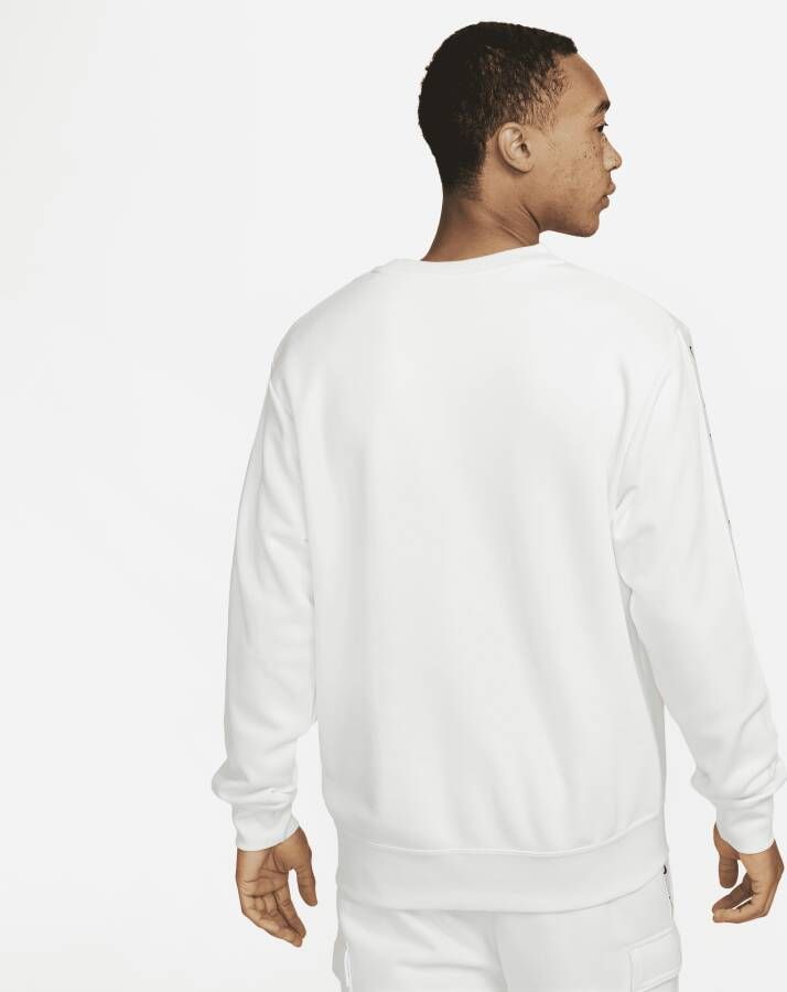 Nike Sportswear Repeat Sweatshirt van fleece voor heren Wit