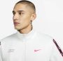 Nike Herhaalbare Zip-Up Sweatshirt voor Mannen Wit Heren - Thumbnail 5