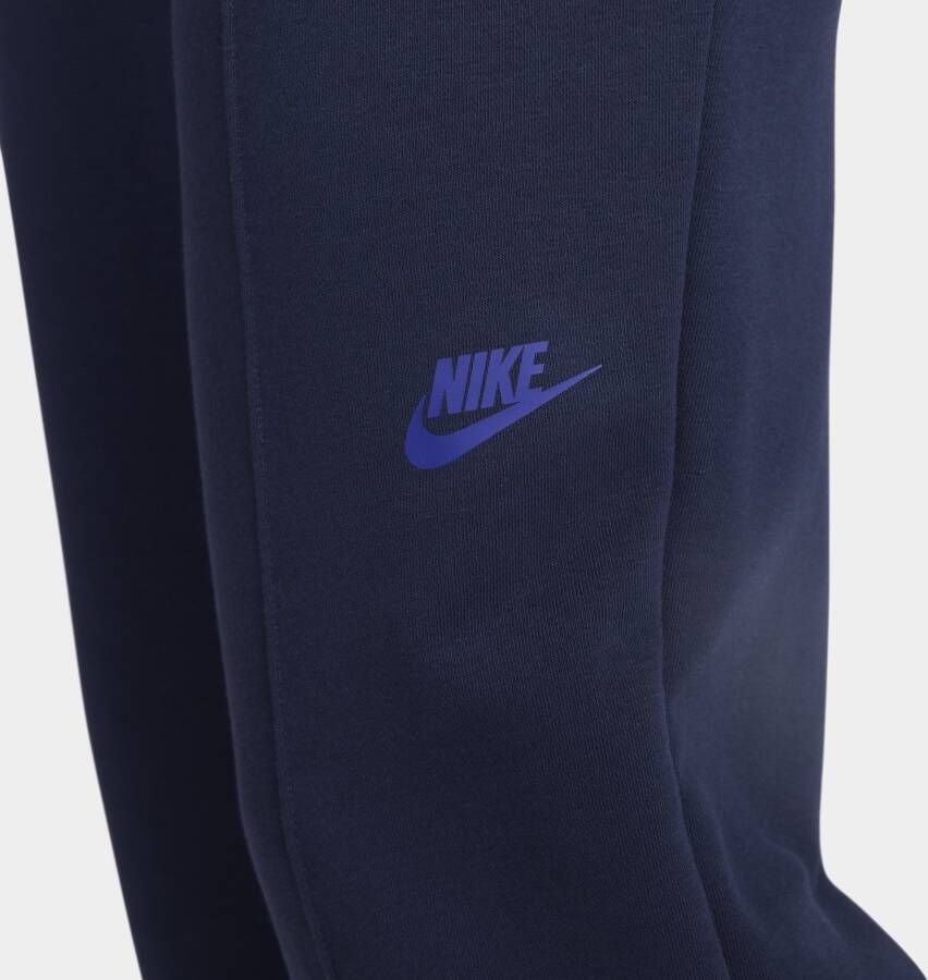 Nike Sportswear Ruimvallende dansbroek van fleece voor dames Blauw