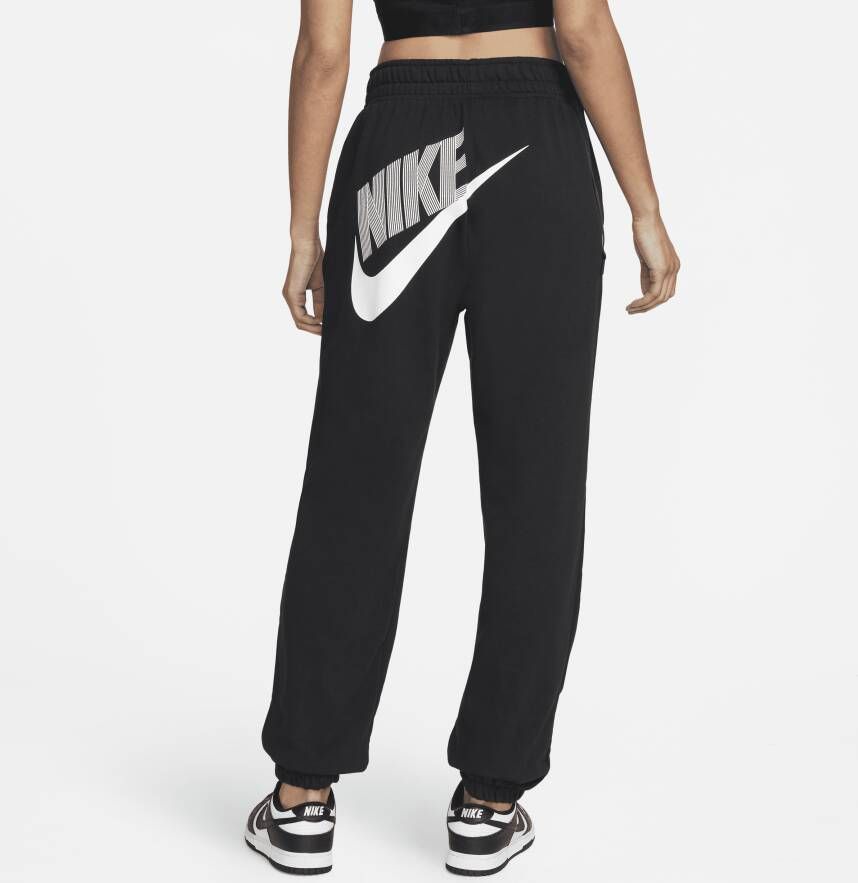 Nike Sportswear Ruimvallende dansbroek van fleece voor dames Zwart