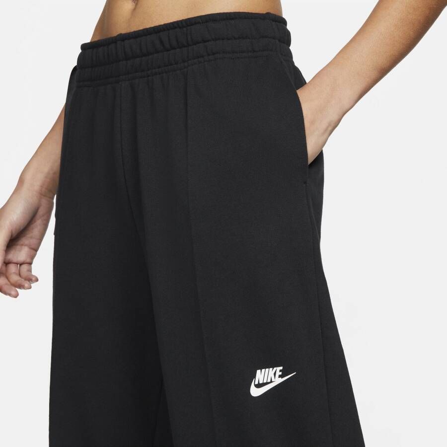 Nike Sportswear Ruimvallende dansbroek van fleece voor dames Zwart
